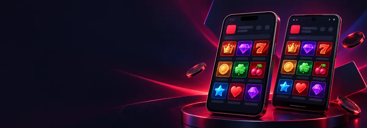 Vavada aplikacja na telefon – dwa smartfony, iOS i Android, z ikoną kasyna na ekranie głównym